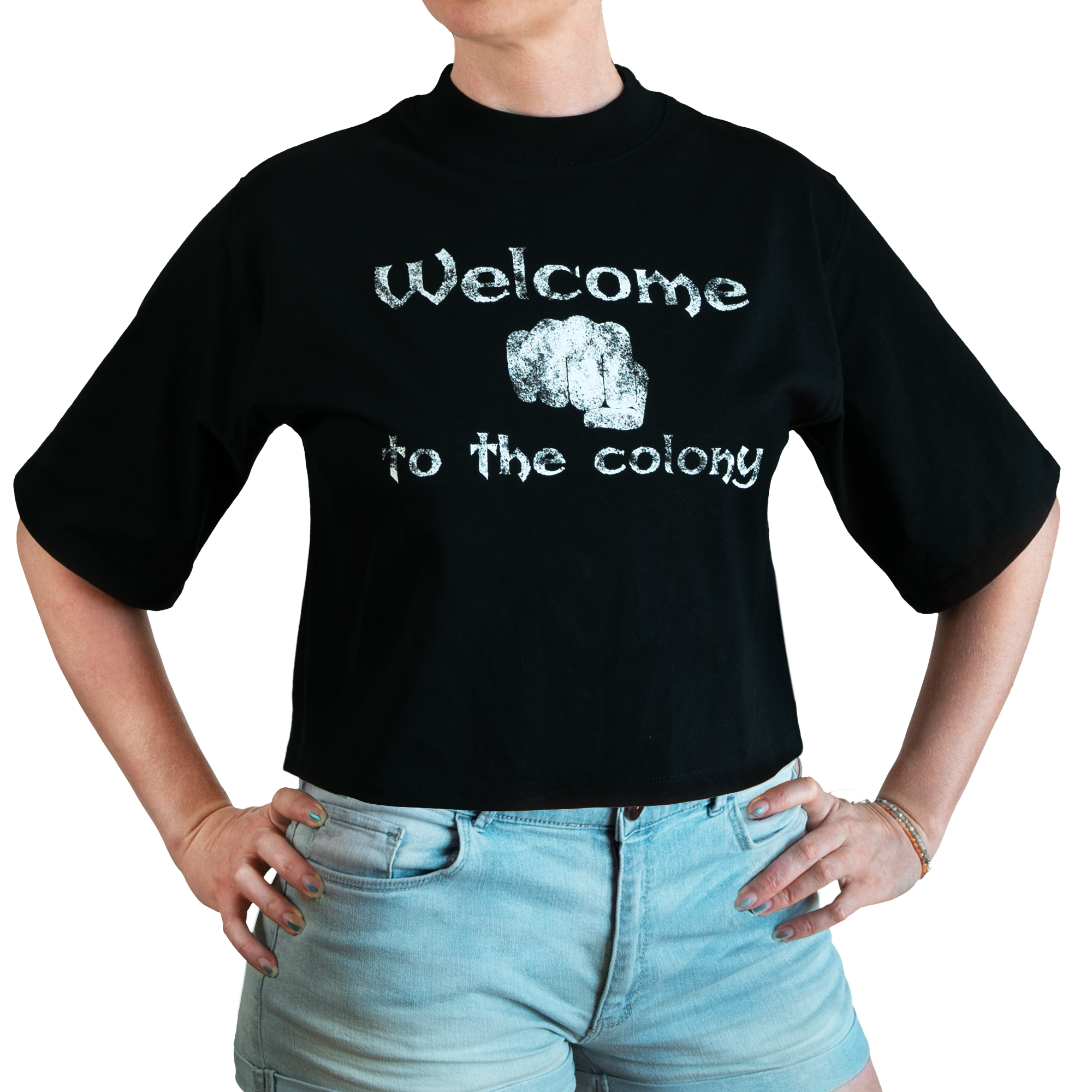 Gothic T-Shirt "Colony Fist" Woman