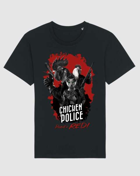 Chicken Police T-Shirt &quot;Armed Confrontation&quot;