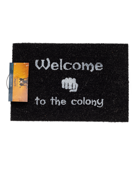 Gothic Doormat &quot;Welcome to the Colony&quot;